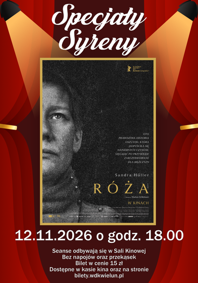 Plakat wydarzenia:  Specjały Syreny - "Róża"